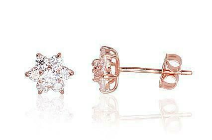 Snowflake, gold earrings A1200144AuRC