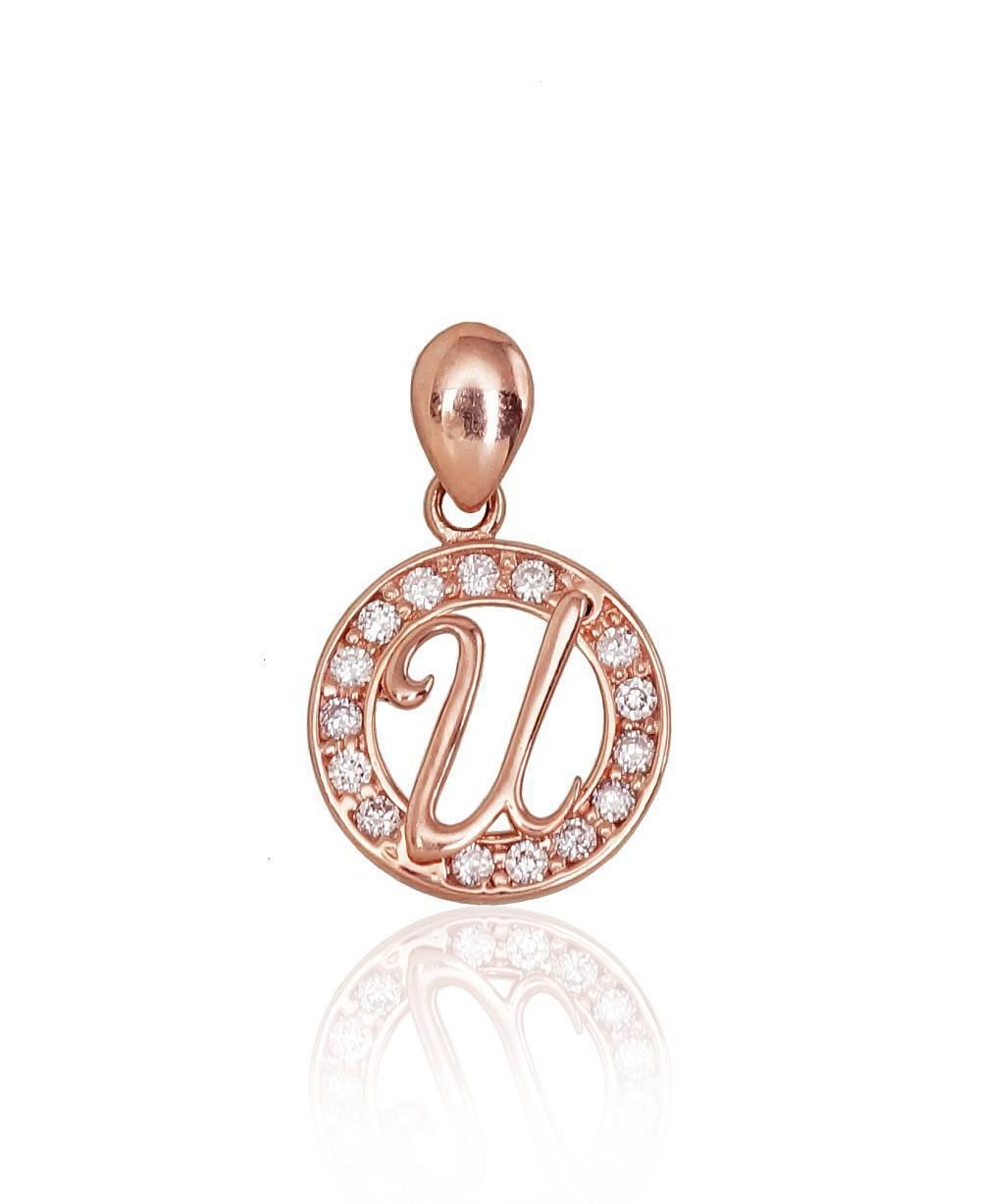 Gold Pendant | Letter U | A1300141AuRCZ