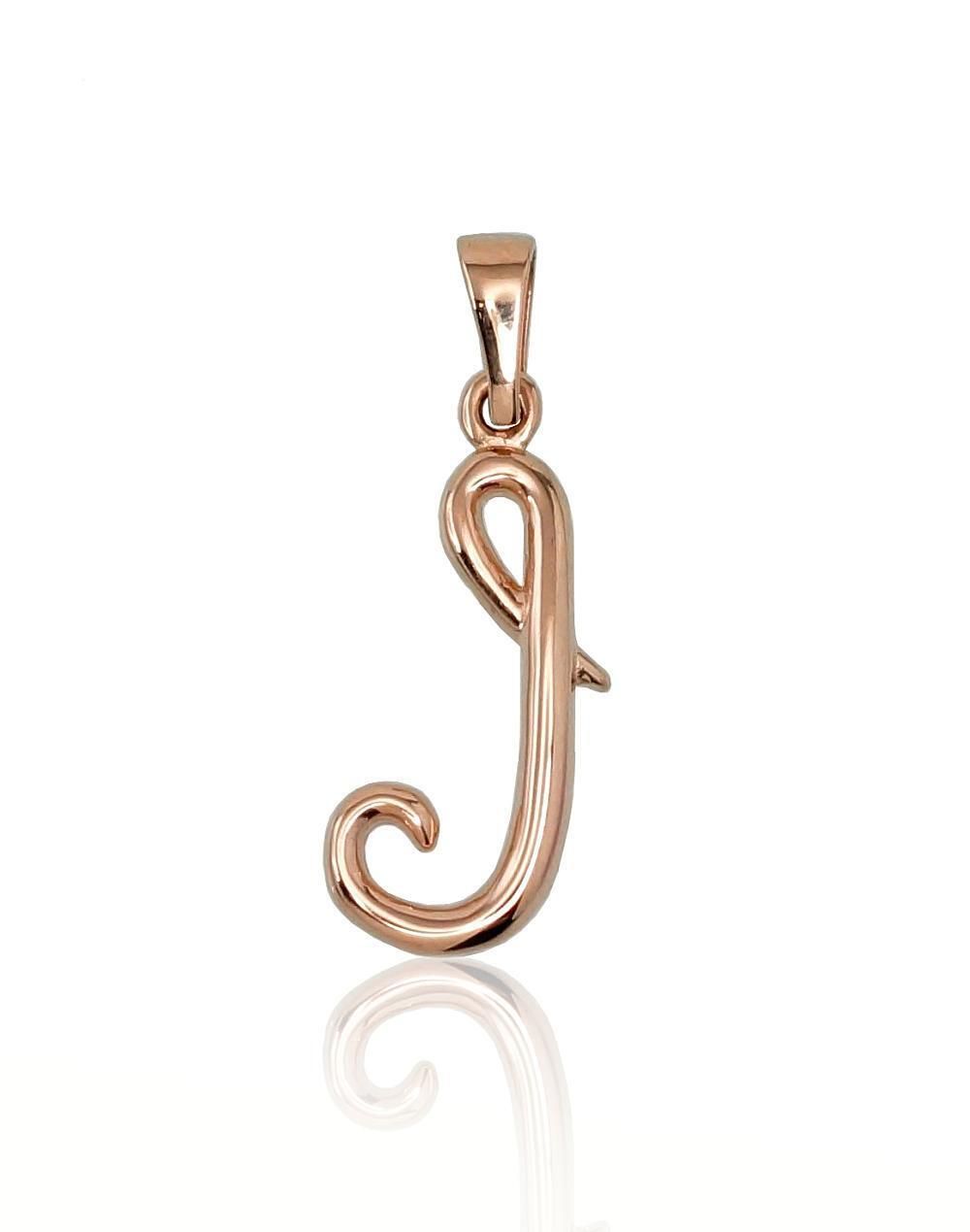 Gold pendant, Letter J