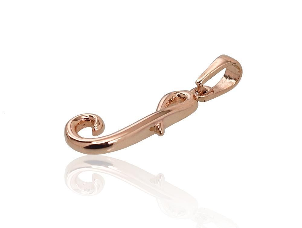 Gold pendant, Letter J