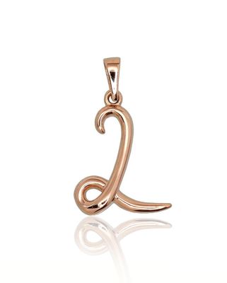 Gold Pendant, Letter L, Model A1300583AuR