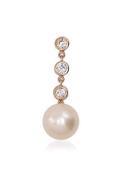 Gold pendant A1300636 with cultured pearls