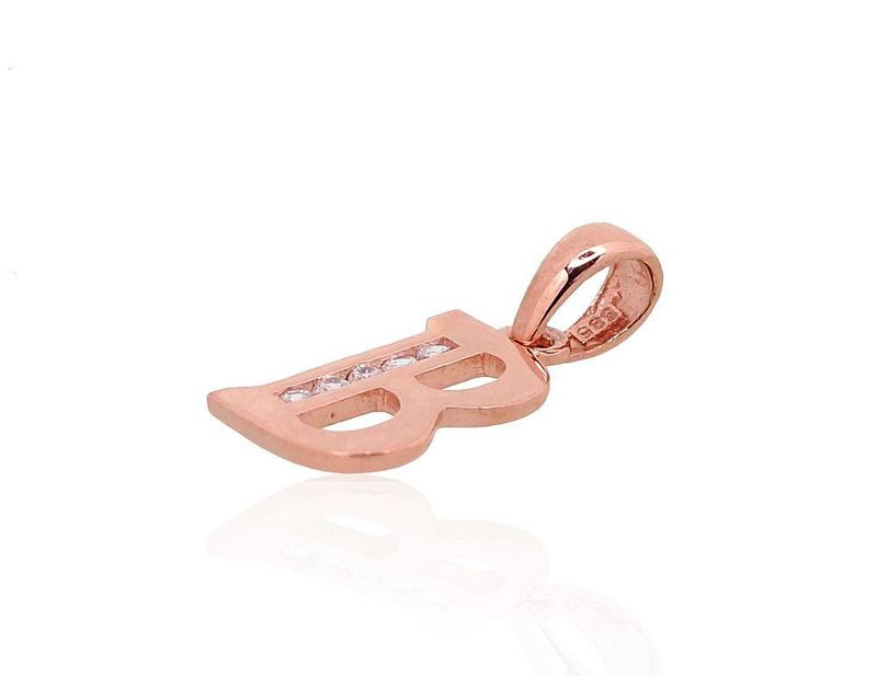 Gold Pendant, Letter B, A1300746AuRCZ
