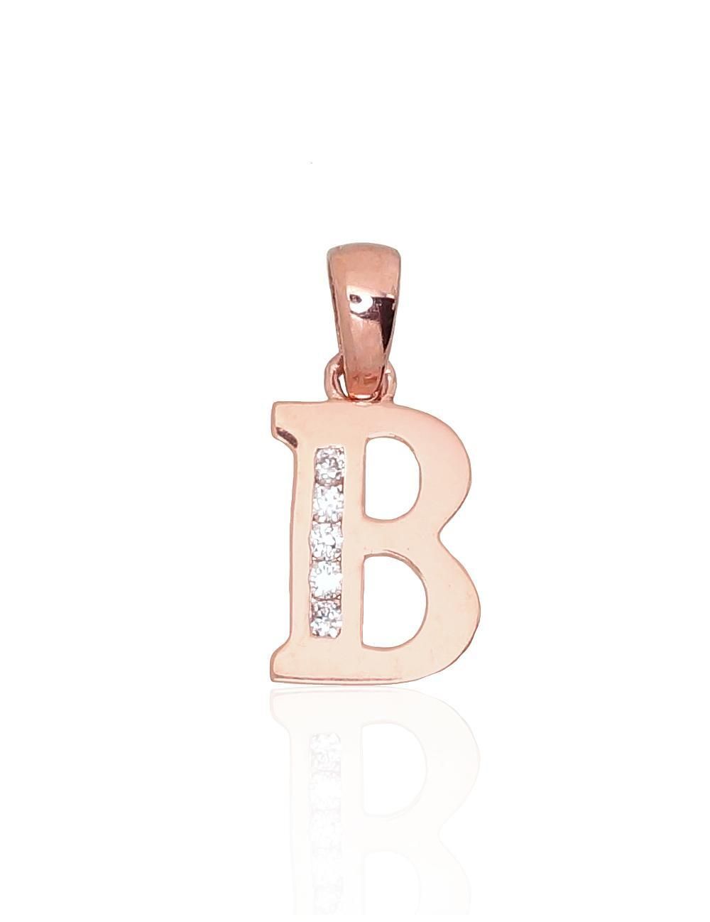 Gold Pendant, Letter B, A1300746AuRCZ