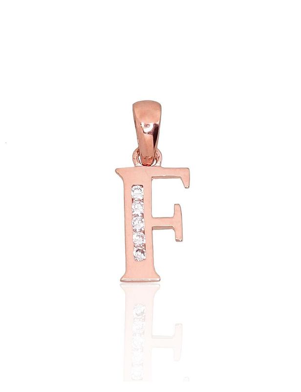 Gold pendant, letter F