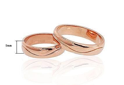 Gold Wedding Ring With Pattern 5mm Wide A1100101AuR