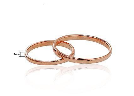 Classic Wedding Ring: 2 mm wide. A1100541AuR