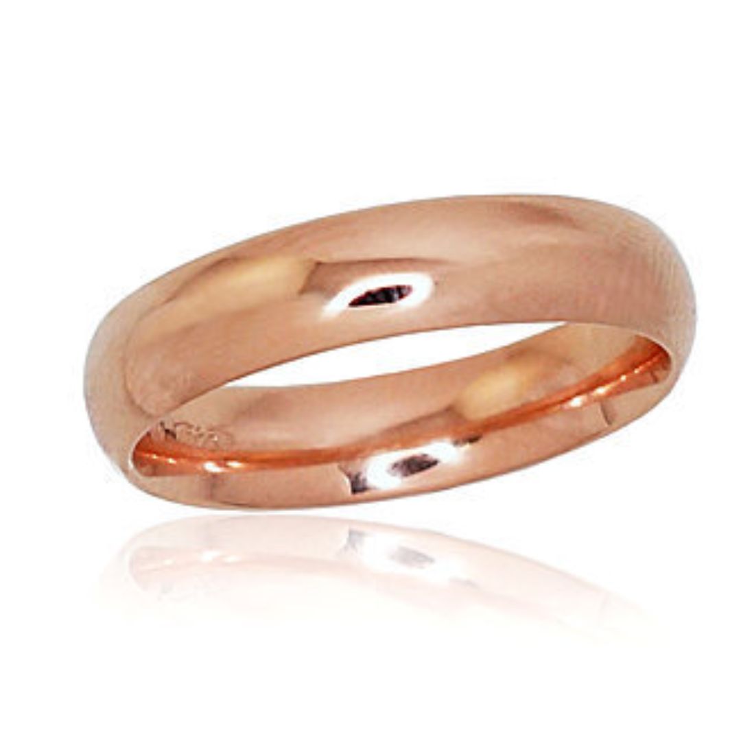 Classic Wedding Ring: 4.5 mm wide. A1100726AuR