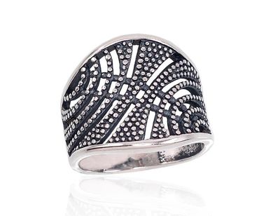 Silver ring, A2101671POxBk