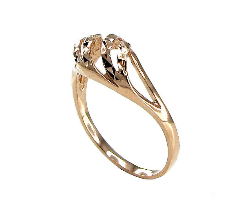 Gold ring for women, size 15.5, model A1100067AuR,