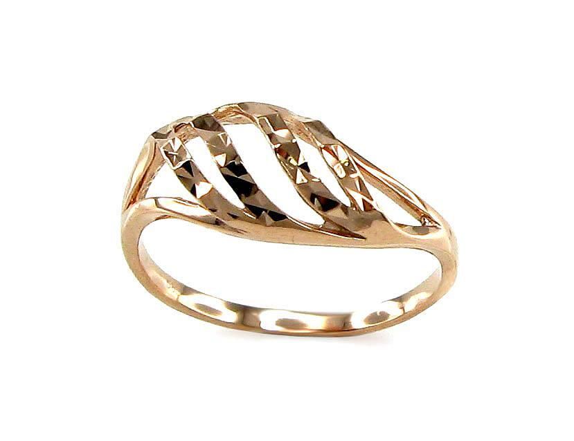 Gold ring for women, size 15.5, model A1100067AuR,