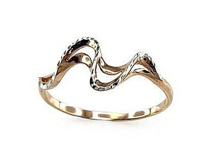 Gold ring for women, size 16, model A1100068AuRPRhW, Gold ring for women, size 16, model A1100068AuRPRhW,