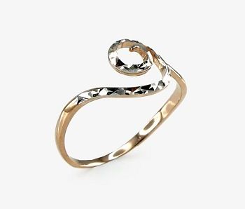 Red and White Gold Ring for Women A1100075AuRPRhW