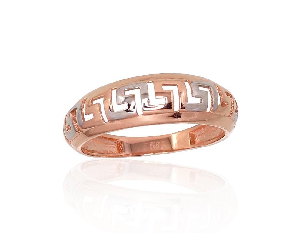 Gold ring for women, model A1100868AuRPRhW