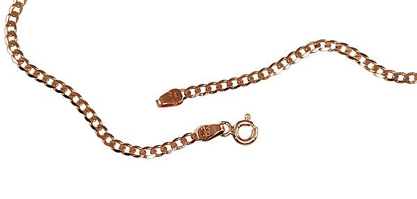 Men's Gold Chain Curb 2.3 mm A1400037AuR