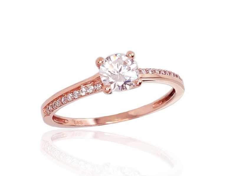 Gold Engagement Ring A1100537AuRCZ
