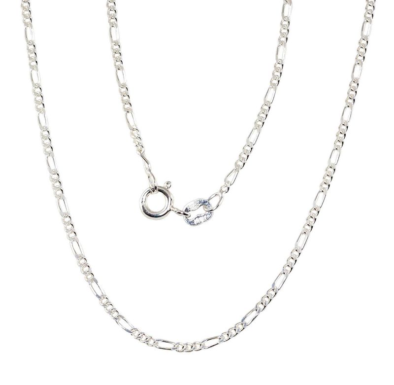 Silver Chain, Figaro 1.8 mm wide, A2400052