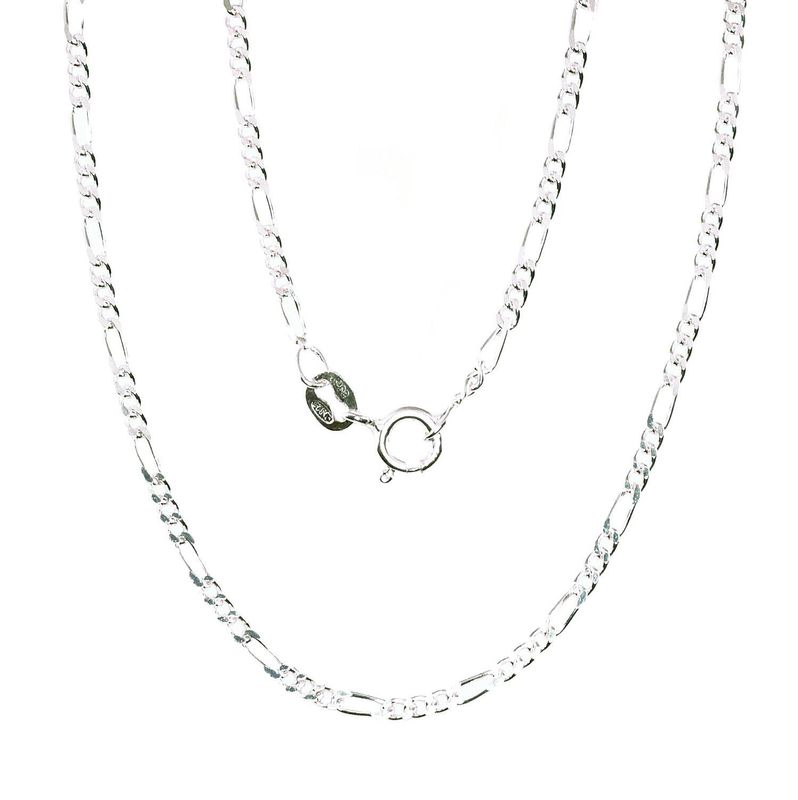 Silver Chain, Figaro 2.0 mm wide, A2400054