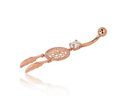 Navel piercing gold, model A1930058AuRCZ