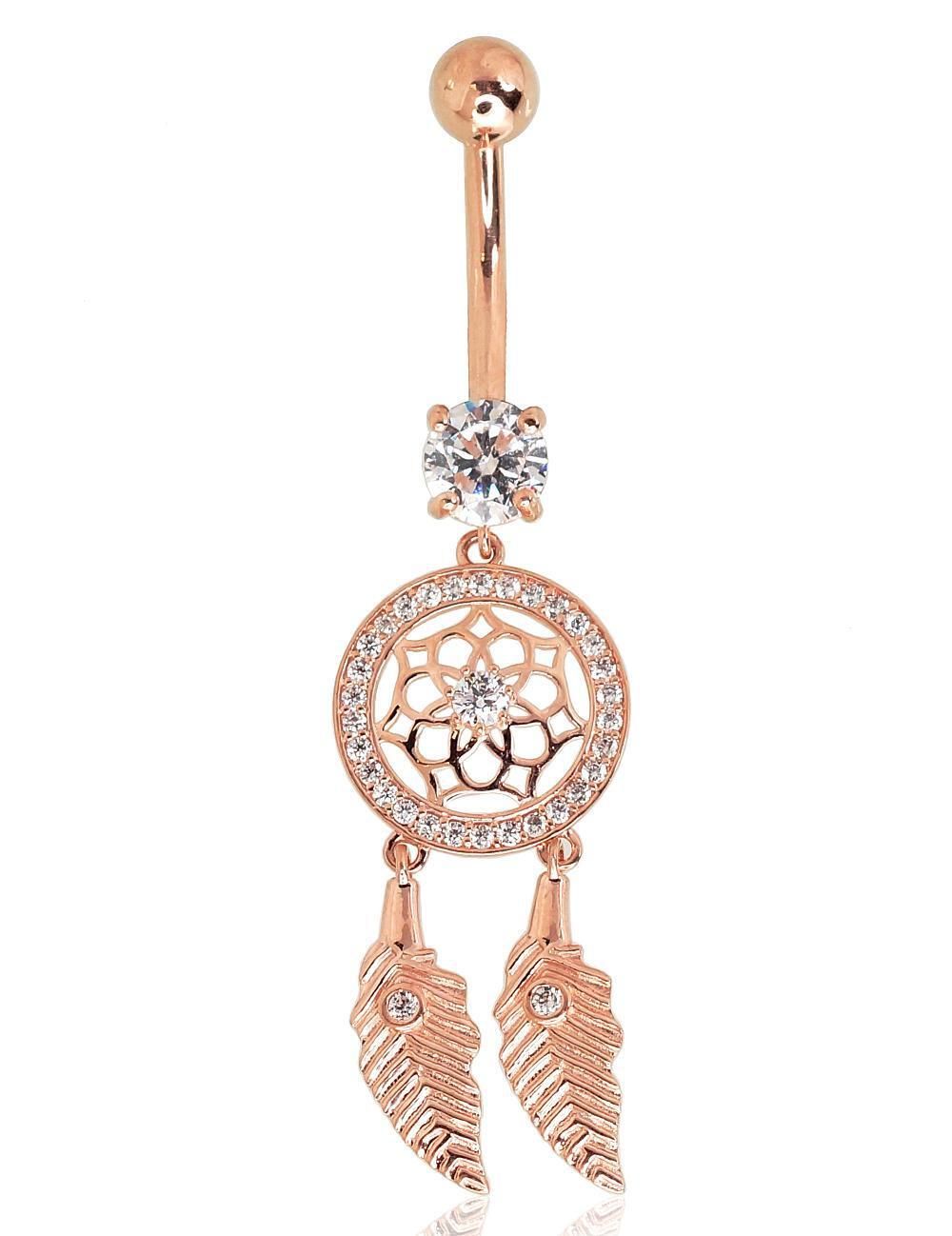 Navel piercing gold, model A1930058AuRCZ