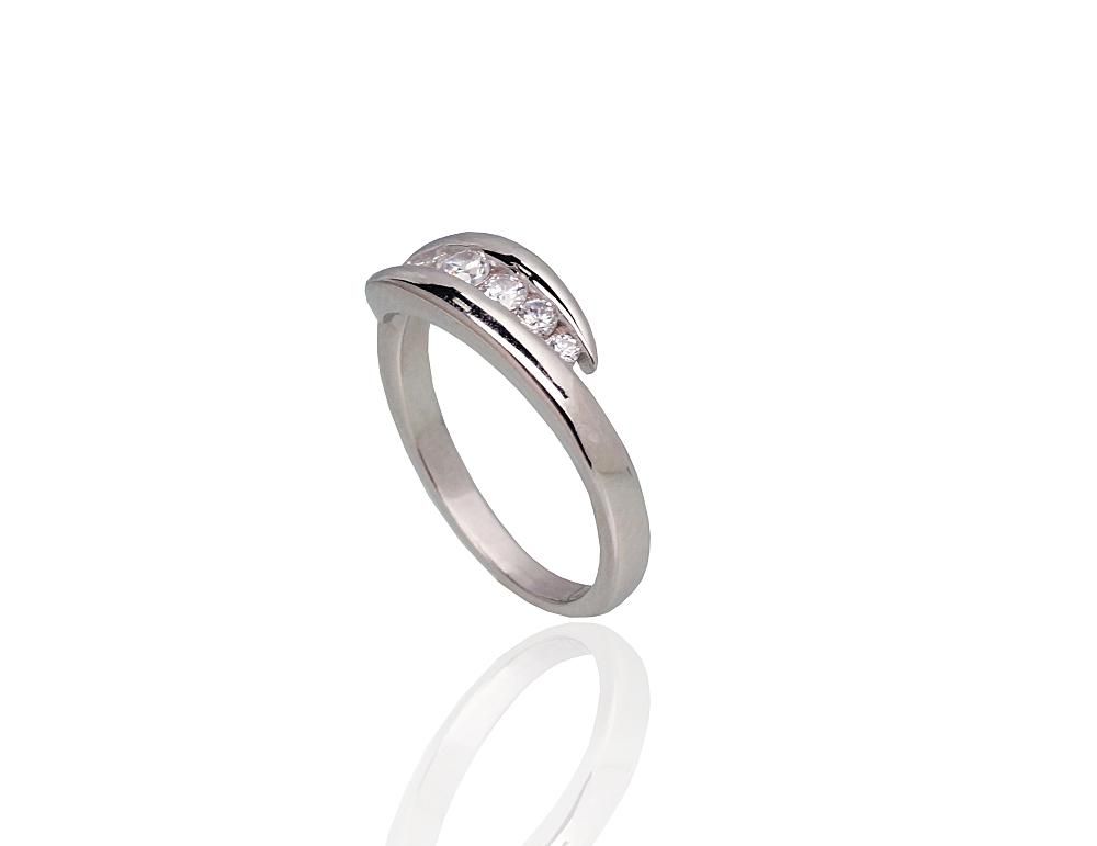 Silver Ring A2101803PRhGrCZ