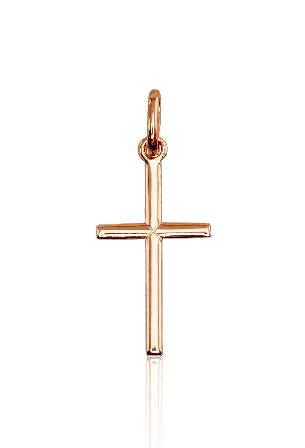 Gold Pendant, Cross A1300035AuR, Red Gold 585°