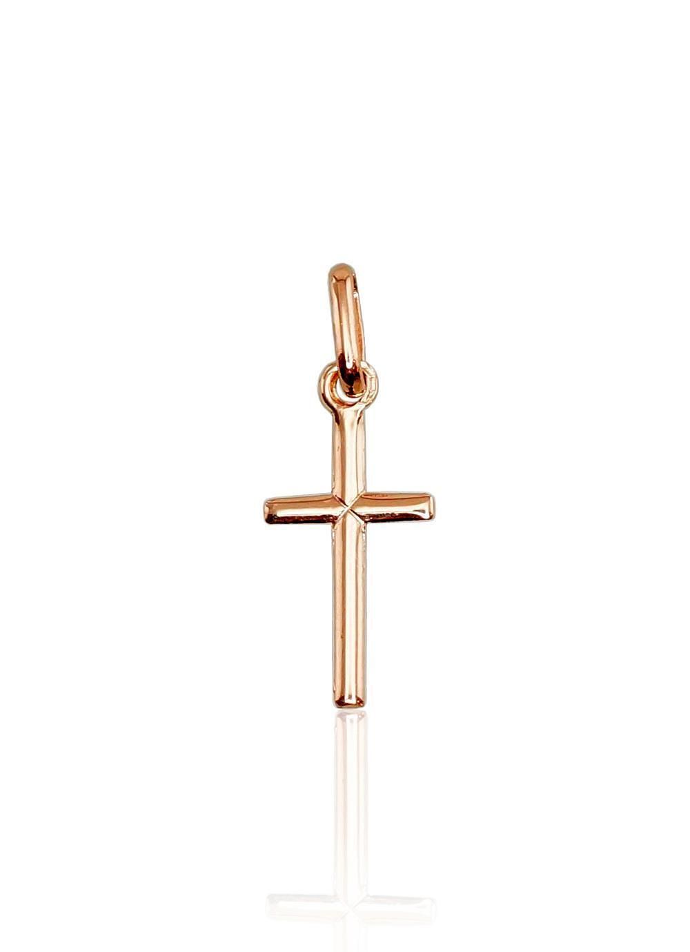 Gold Pendant, Cross A1300036AuR, Red Gold 585°