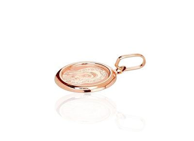 Cross red gold pendant, A1300051A