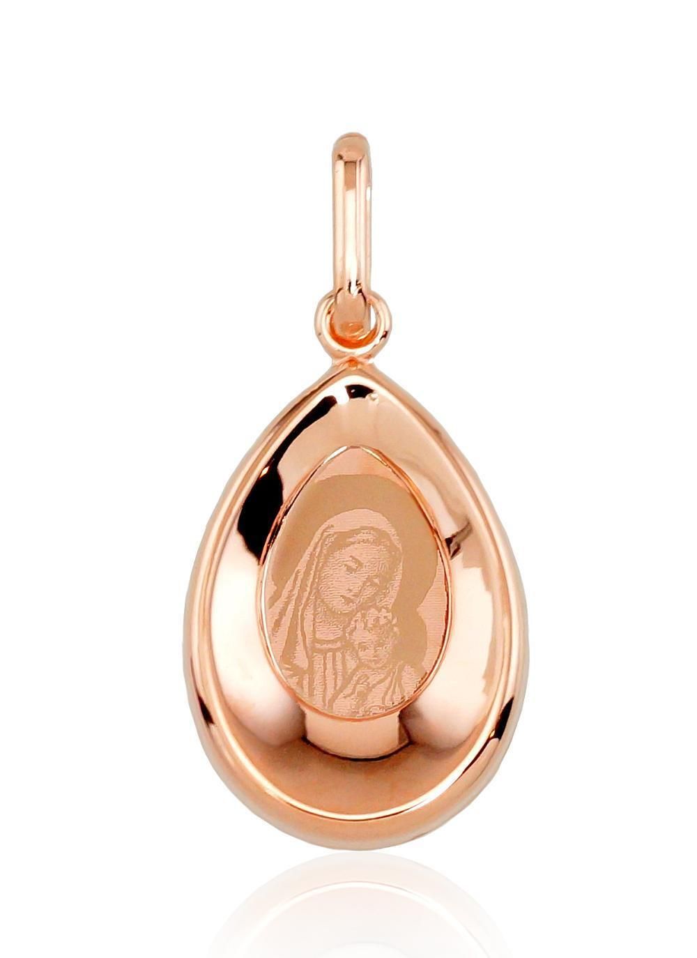 Gold Pendant, Cross A1300394AuR, Red Gold