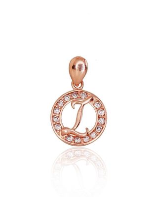 Gold Pendant, Letter L, Model A1300130AuRCZ