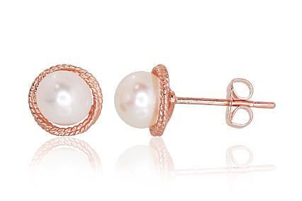 Gold earrings with cultured pearls A1200057AuRPE, Gold earrings with cultured pearls A1200057AuRPE,