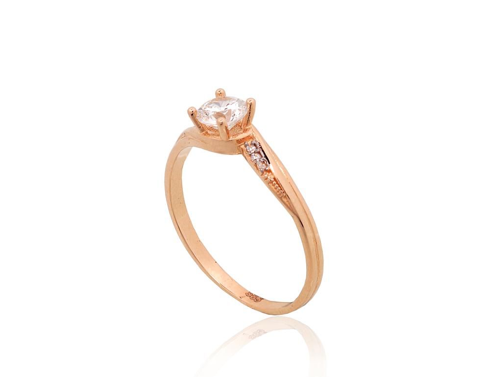 Gold Engagement Ring A1100890AuRPRhWCZ
