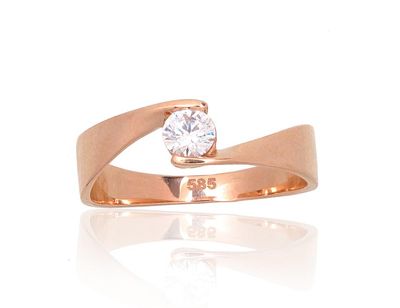 Gold Engagement Ring A1100989AuRCZ Gold Engagement Ring A1100989AuRCZ