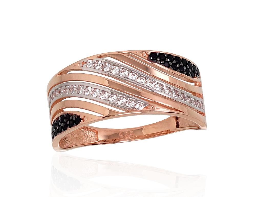 Gold Ring A1100885AuRPRhWPRhBkCZCZBK