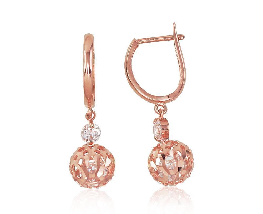 Openwork bubbles - gold earrings A1200044A