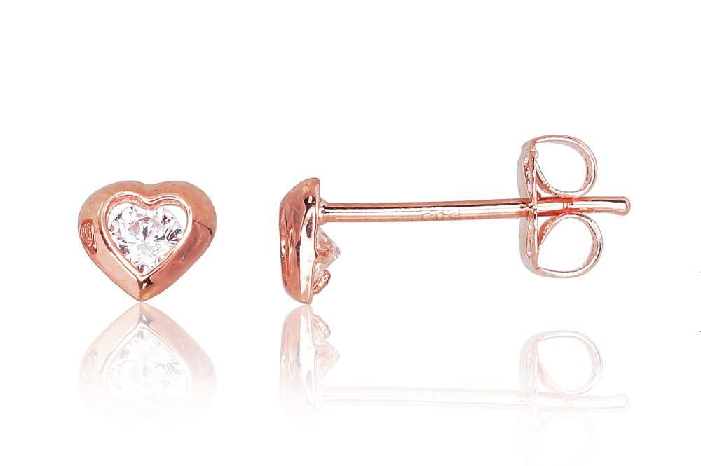 Gold Earrings Heart A1200203AuRCZ