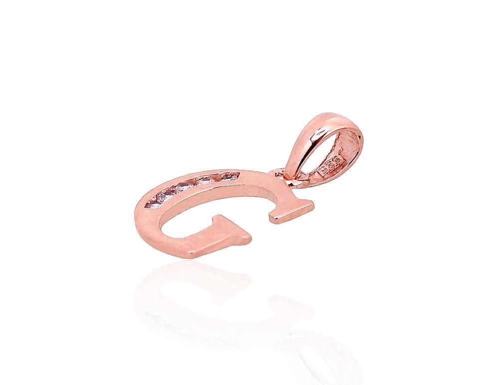 Gold letter "G", pendant, A1300751AuRCZ
