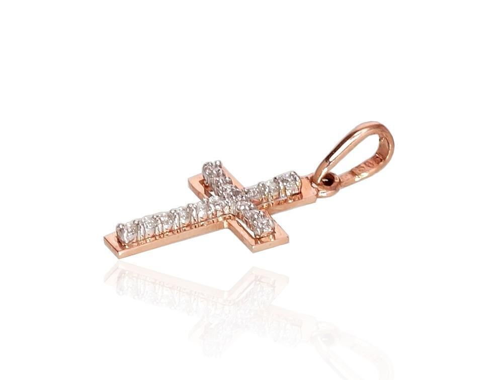 Gold Cross Pendant A1300175AuRAuWCZ