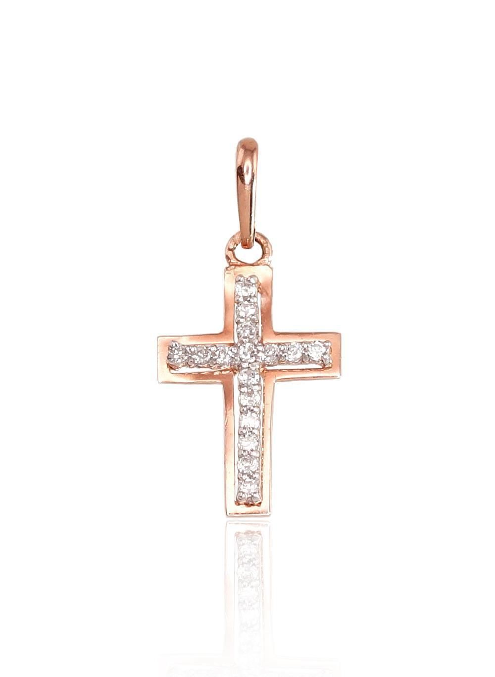 Gold Cross Pendant A1300175AuRAuWCZ