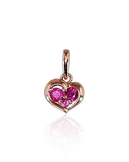 Heart Gold Pendant A1300317AuRCZRO Heart Gold Pendant A1300317AuRCZRO