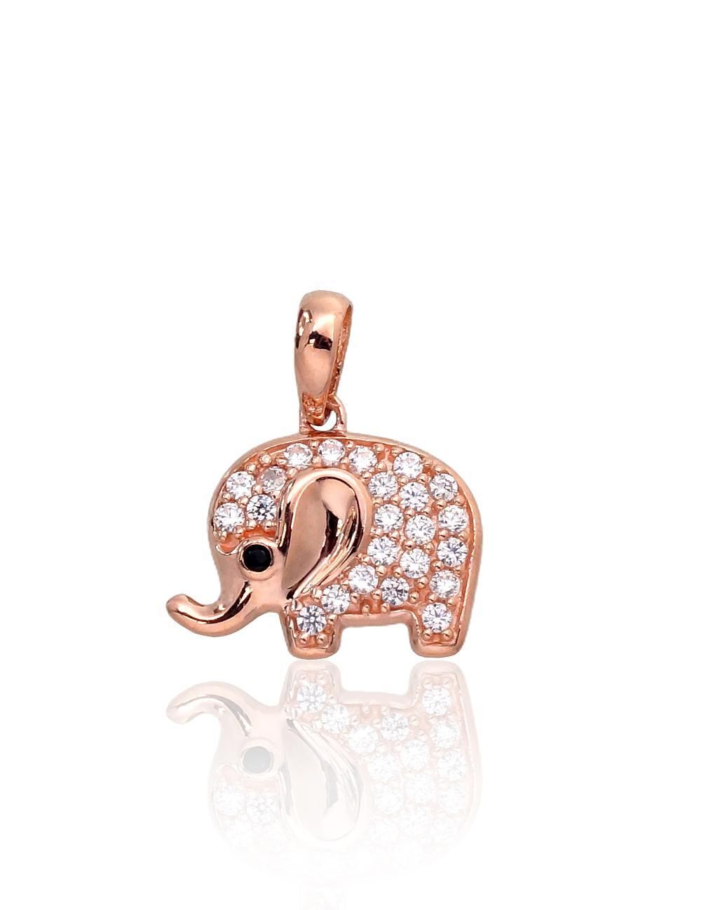 Gold Pendant Elephant A1300907AuRCZCZBK