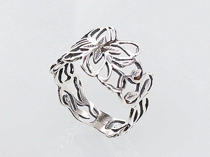 Silver ring for women A2100668POxBk