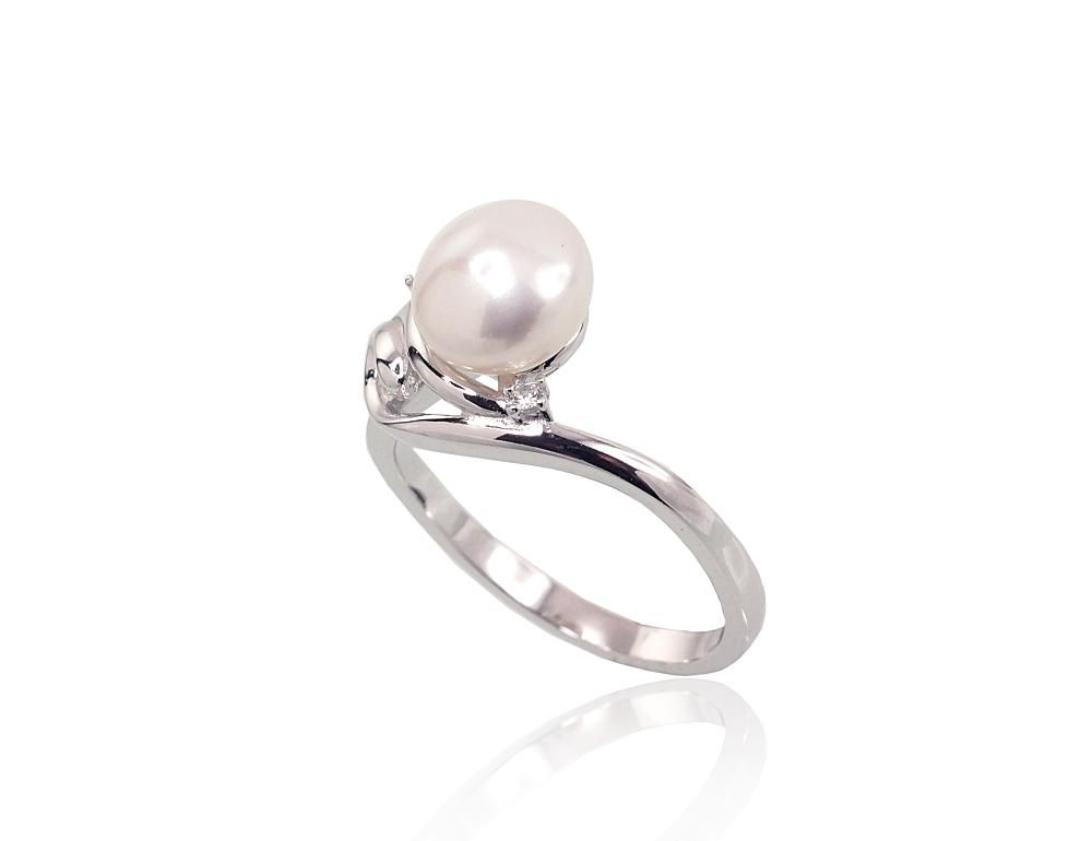 Silver Ring A2101462PRhGrCZPE