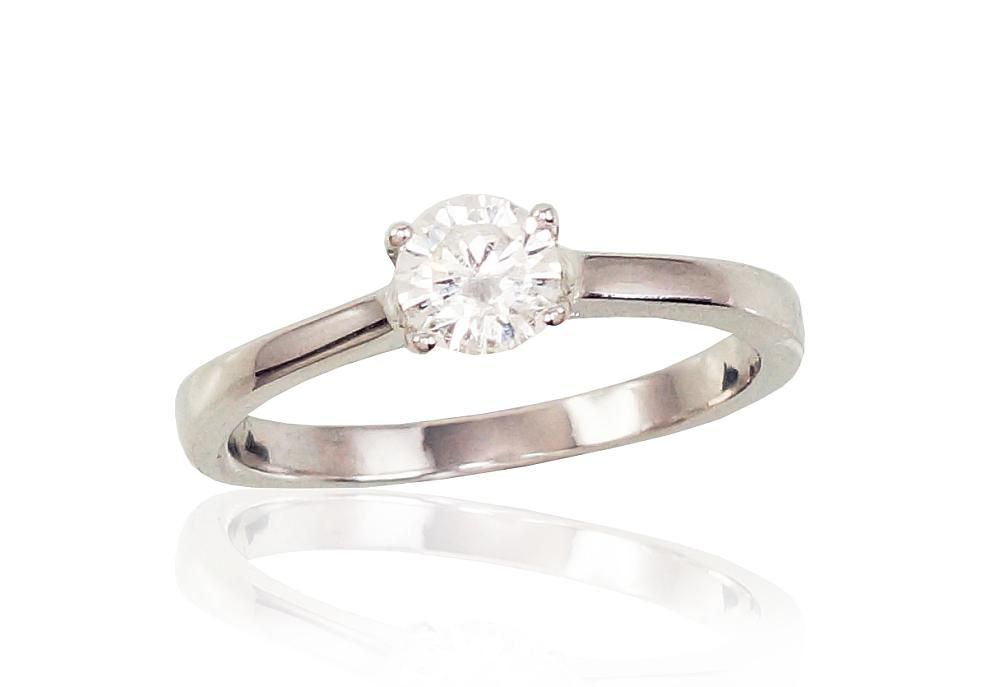 For Engagement Silver Ring A2101548PRhGrCZ