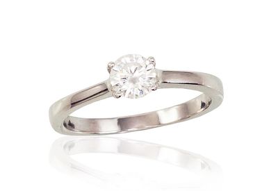 For Engagement Silver Ring A2101548PRhGrCZ For Engagement Silver Ring A2101548PRhGrCZ