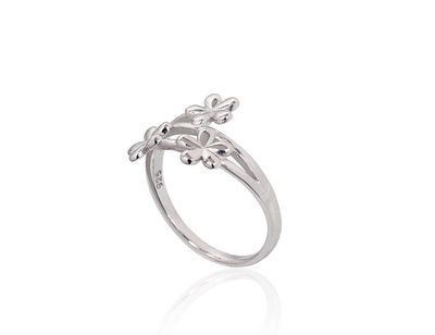 Silver ring A2101631PRhGr