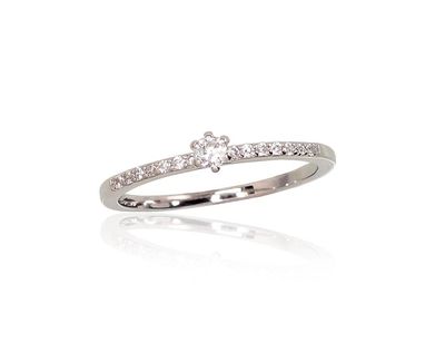 Engagement Silver Ring A2101641PRhGrCZ