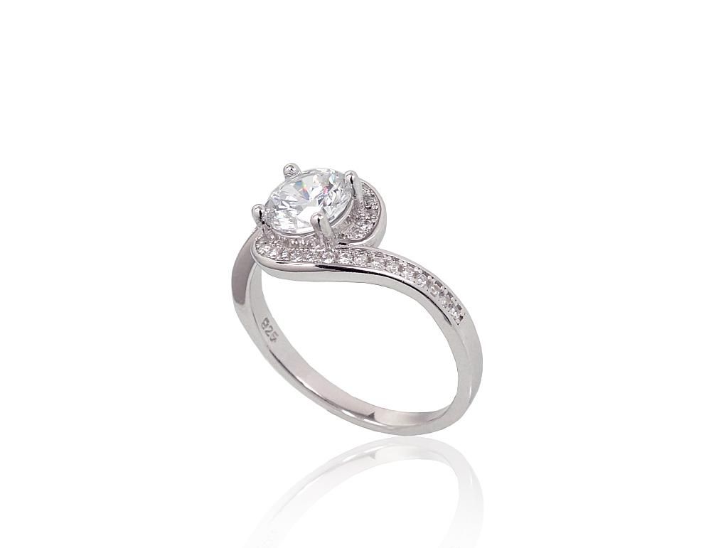Silver Ring A2101651PRhGrCZ