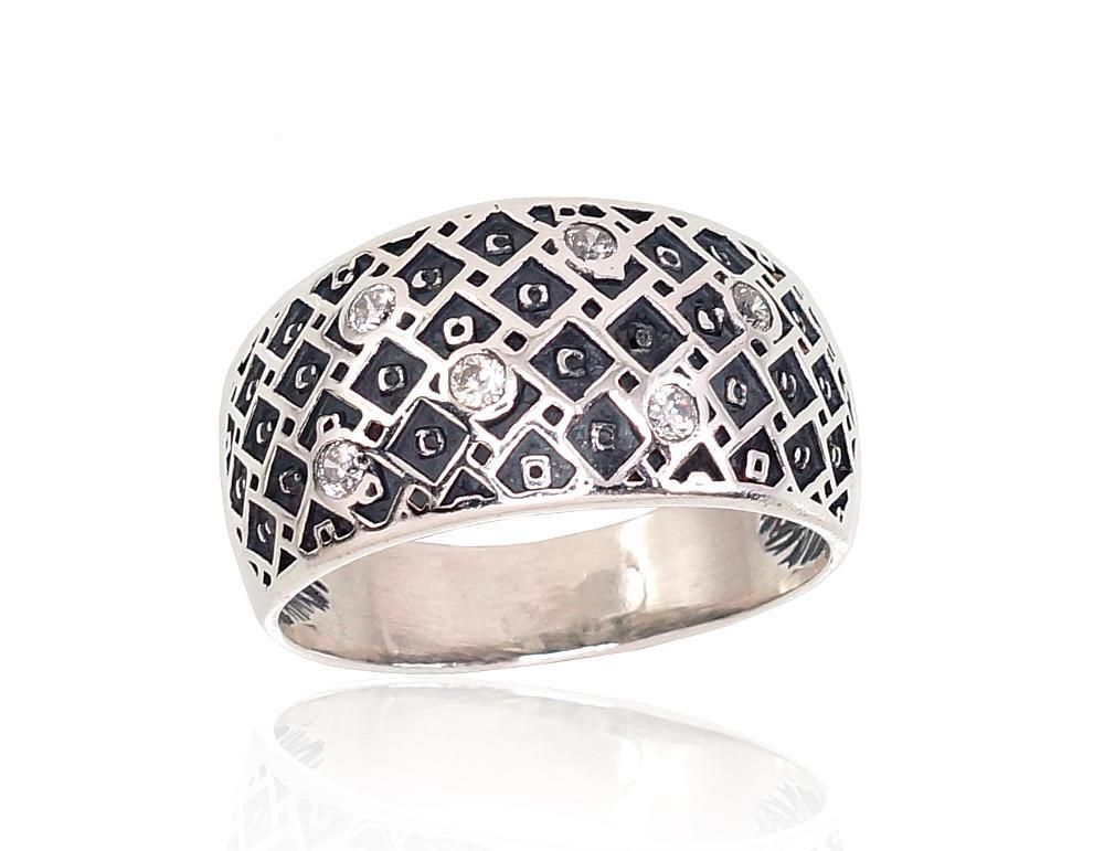 Silver ring for women A2101683POxBkCZ
