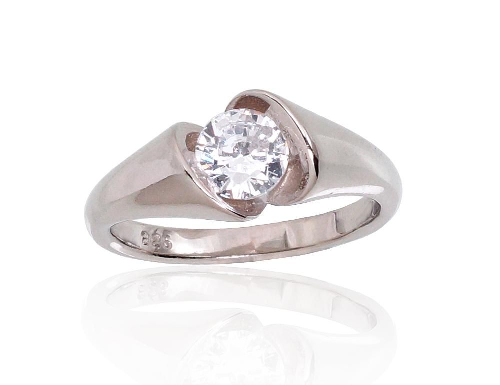 Silver Ring A2101710PRhGrCZ